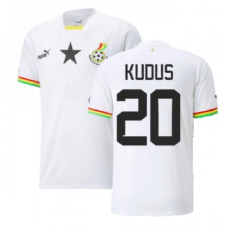 Ghana Mohammed Kudus #20 Hemmakläder VM 2022 Kortärmad